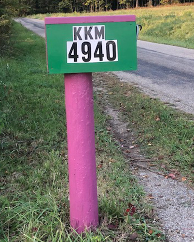 KKM Stables mailbox in Bellville Ohio